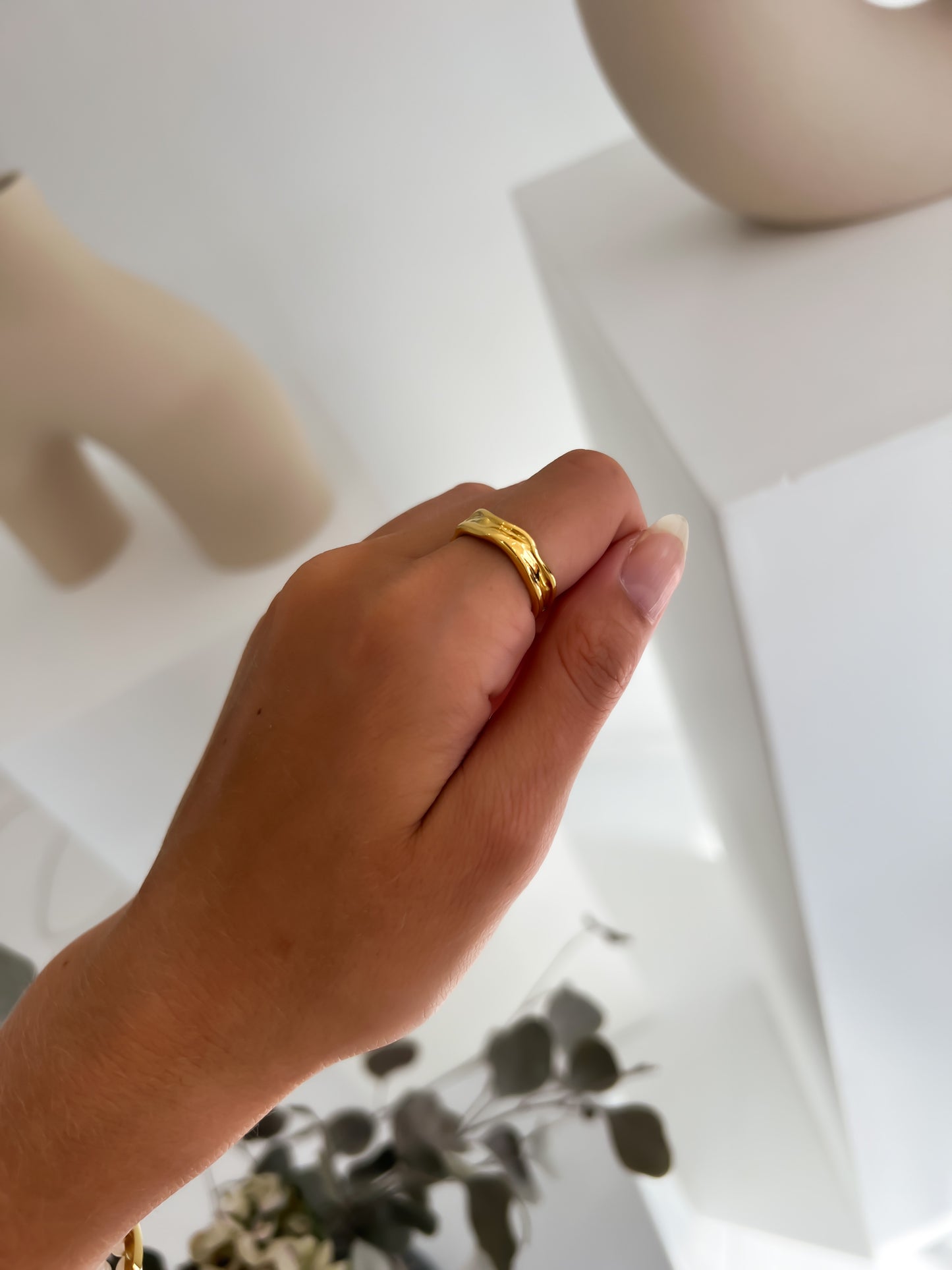 TRUST YOURSELF GOLD RING