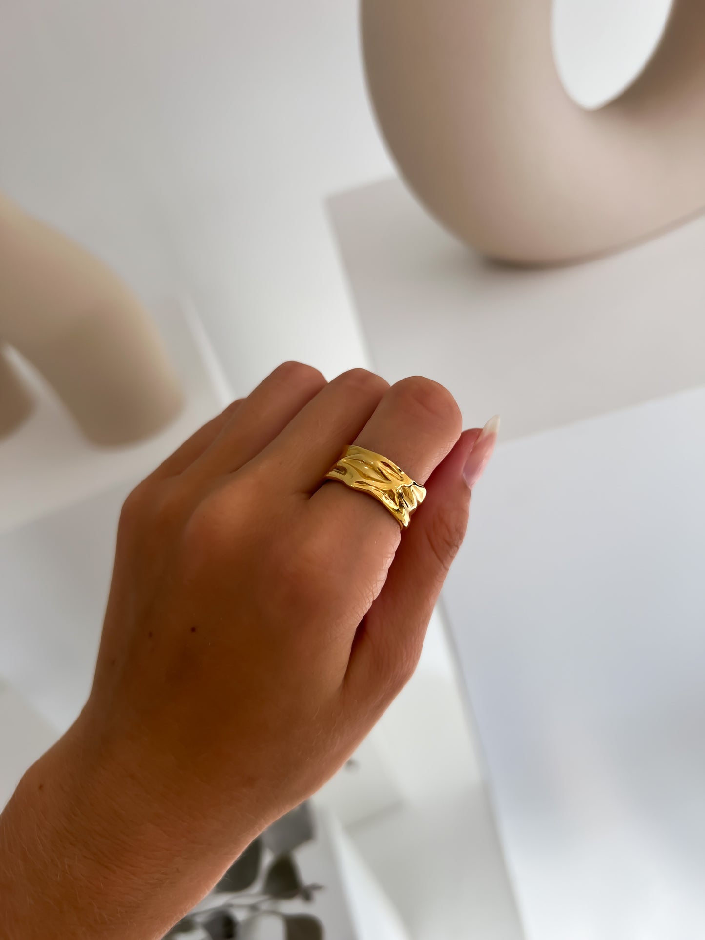 STAY TRUE TO YOURSELF GOLD RING