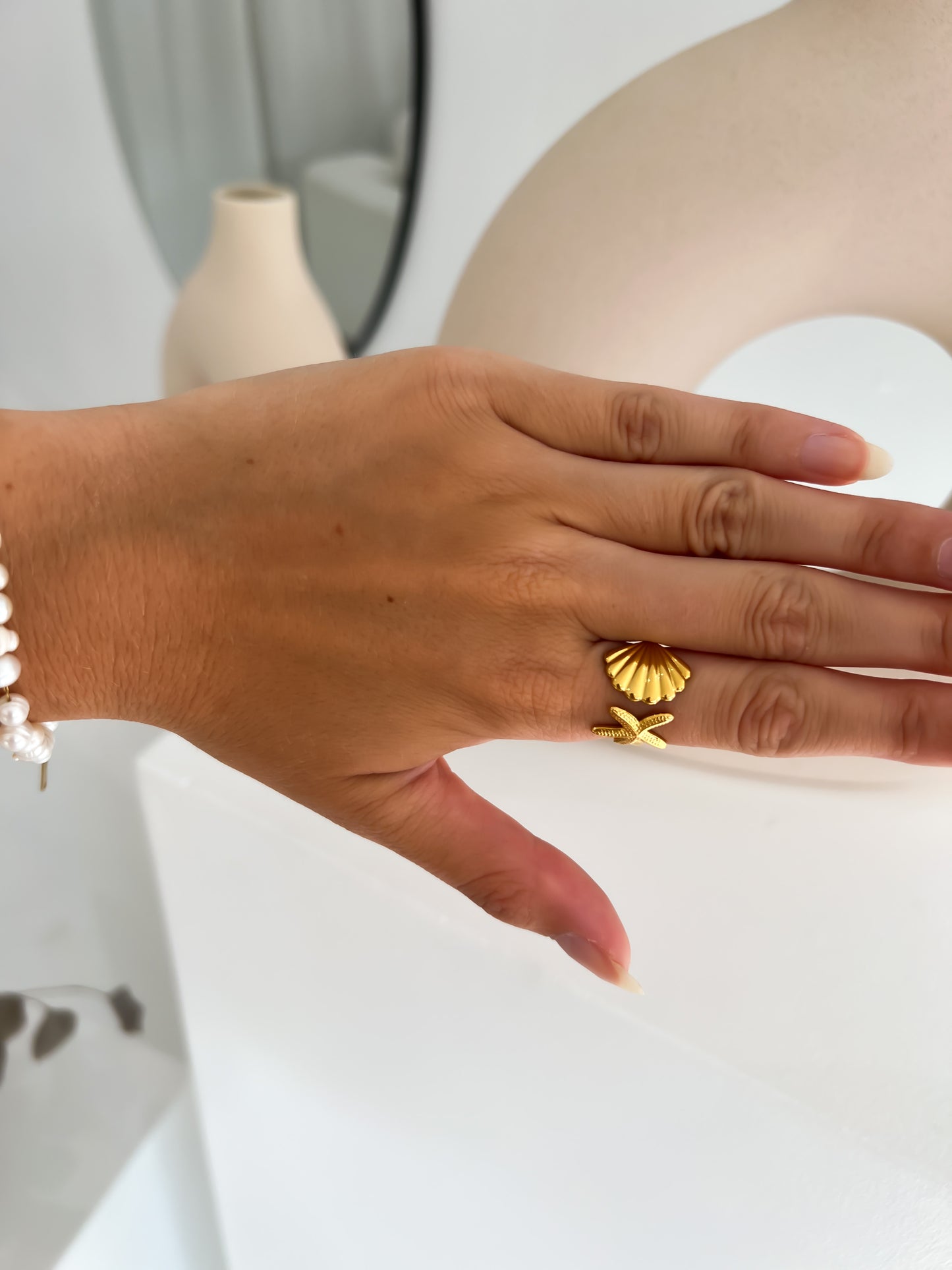 TIED TO THE OCEAN GOLD RING