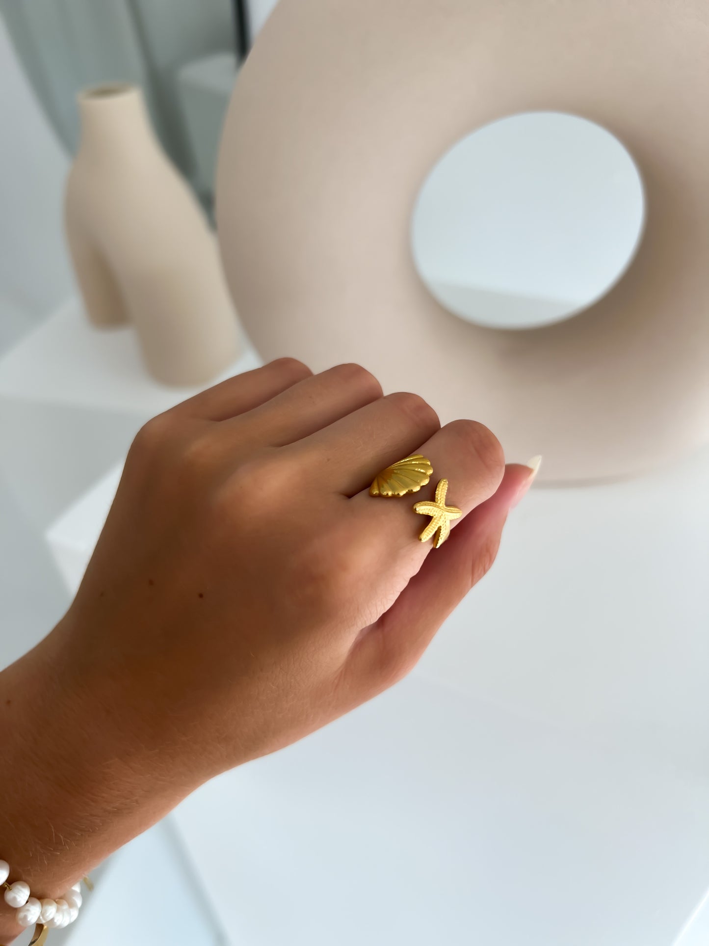 TIED TO THE OCEAN GOLD RING