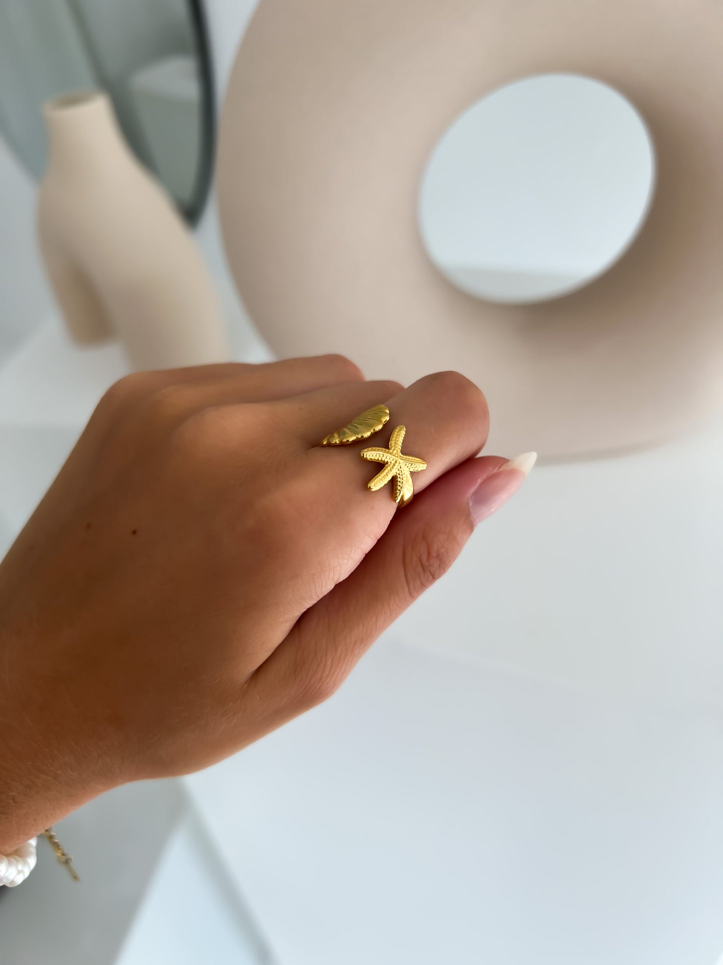 TIED TO THE OCEAN GOLD RING