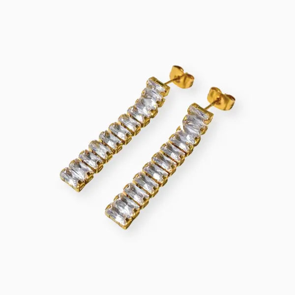 HANGING CASSIOPEIA CLEAR EARRINGS