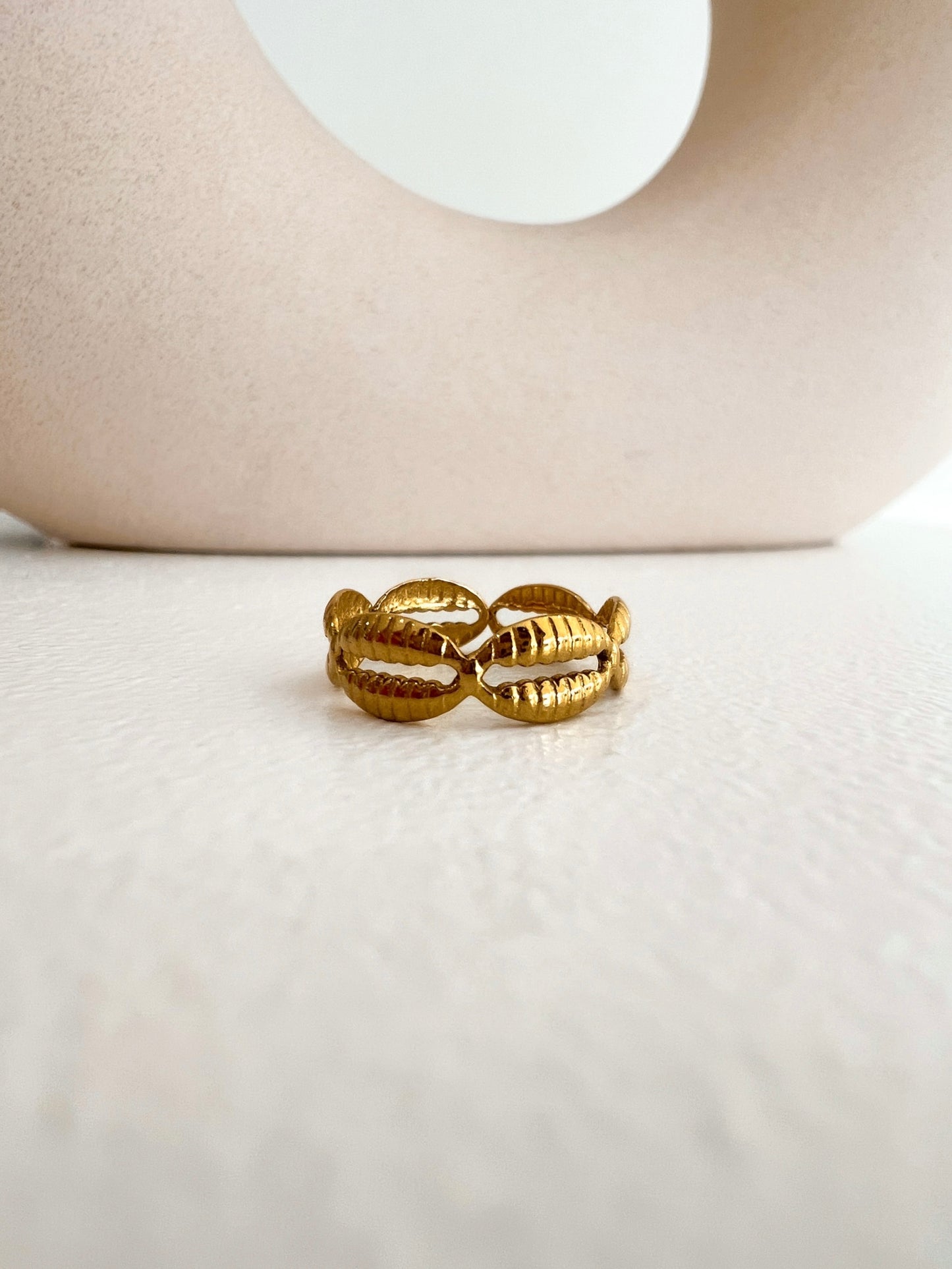 LOVED BY THE SEA GOLD RING