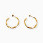 CURLY HOOPS EARRINGS