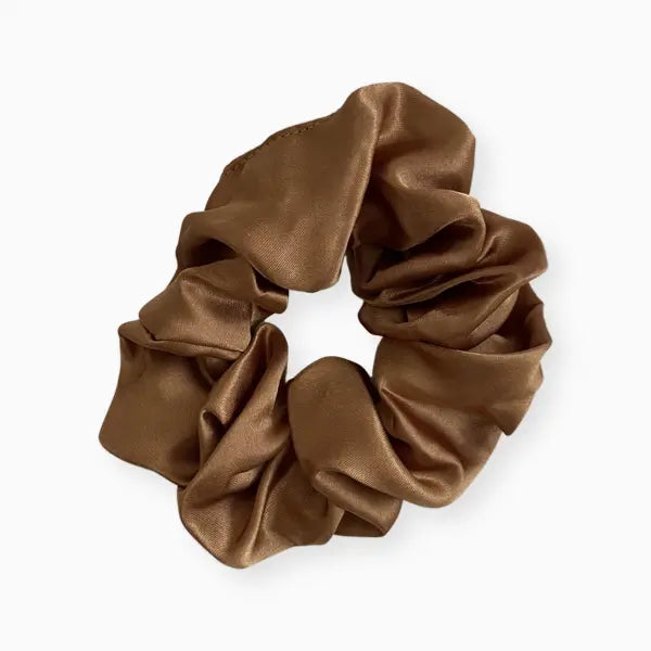 BROWN RUSSET SCRUNCHIE LIGHT