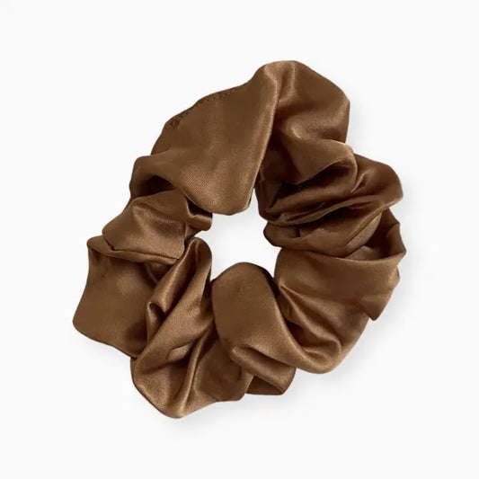 BROWN RUSSET SCRUNCHIE LIGHT