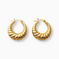 CROISSANT GOLD EARRINGS