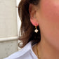 SQUARE ZIRKONIA GOLD EARRINGS